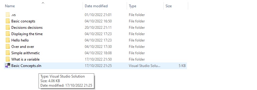 visual studio solution file